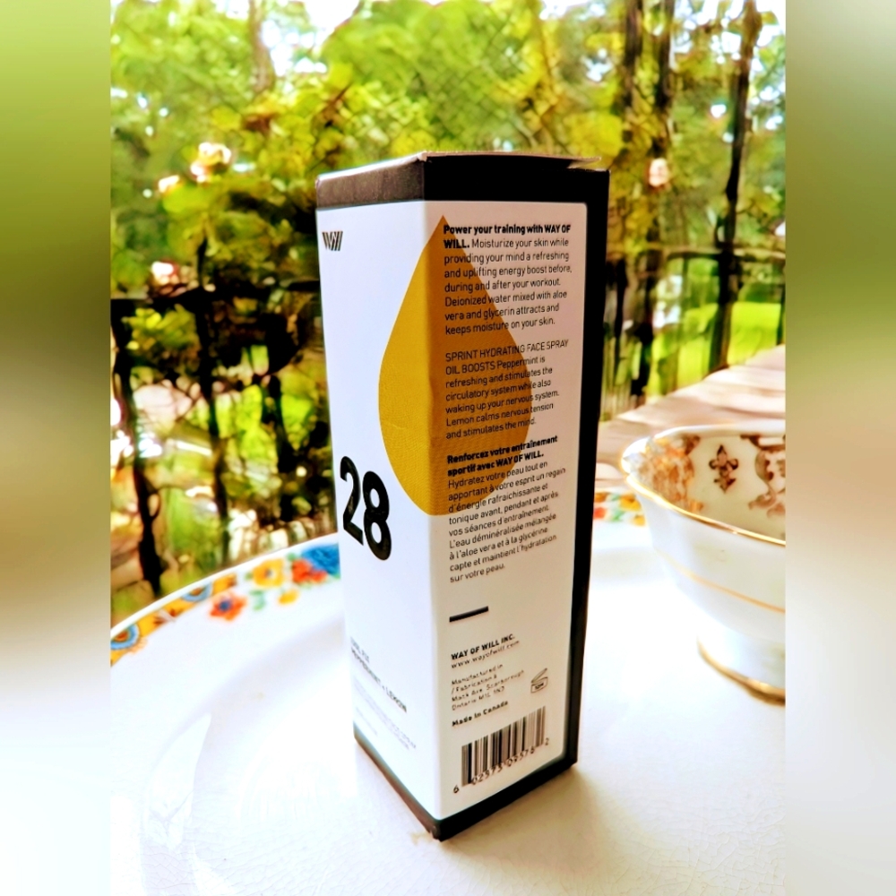 COPY: NWT/Box 🔥WAY OF WILL🔥 #28: LEMON + MINT💦FACIAL SPRAY💪Organic Hydration